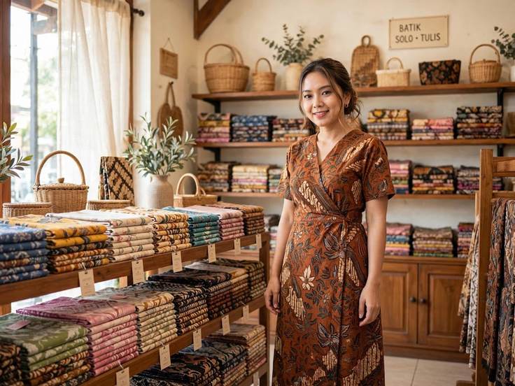 Tampilan toko batik online JajanBatik